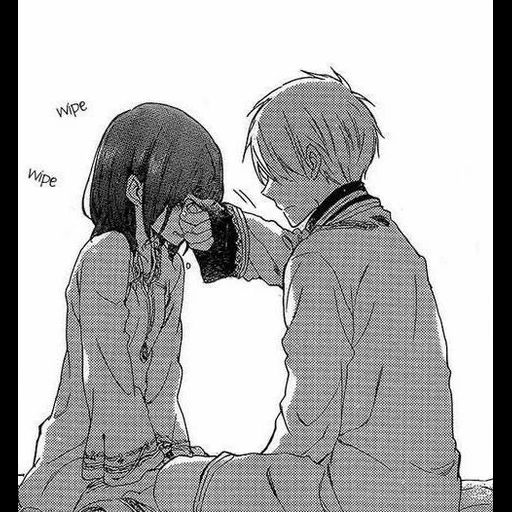 anime couples, anime manga, anime cute couples, anime pair drawing, anime couples are sad