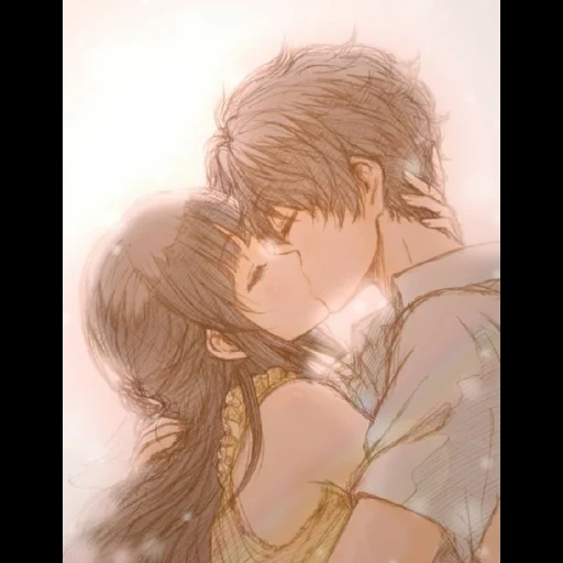 picture, anime couples, anime manga, anime kiss, drawings of anime steam