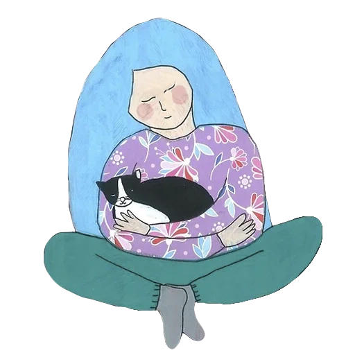 кот, hugs not drugs, беременная мусульманка, беременная мусульманка рисунок