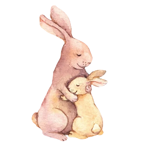 mom kaninchen, zukünftige mütter, lieber kaninchen, süße kaninchen, karten der muttertag schatz