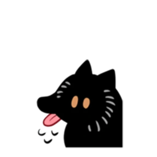 cat, кот, амино, черный кот, черная кошка эмоджи