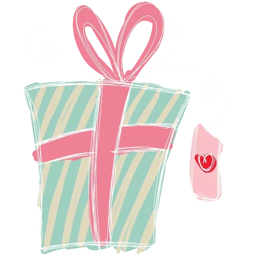 подарок, подарок иконка, коробка подарка, подарочная коробка, рафия упаковки подарков