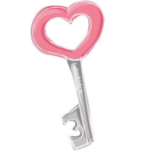 clé, clé, la clé de l'amour, clé en forme de cœur, clé d'amour blanc