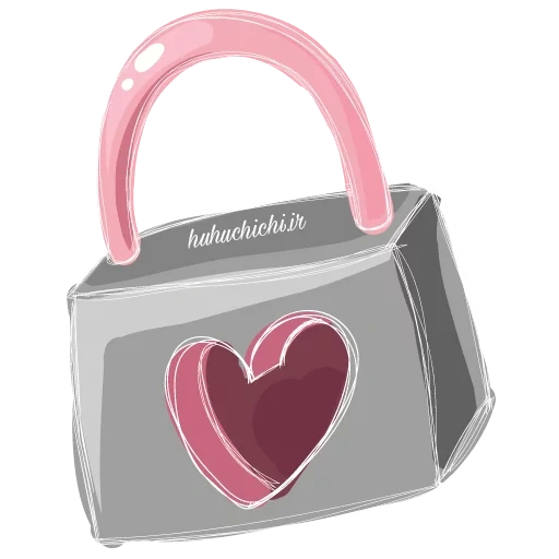 la borsa, borse a mano, la borsa, sacchetto rosa, pacchetto logo a forma di cuore