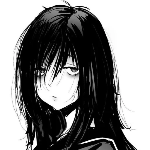 manga art, may aihara, citrus manga, anime girl, anime girl with black hair