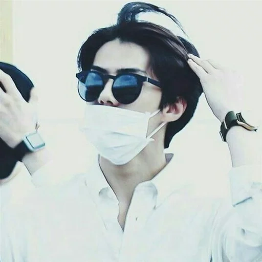 gli asiatici, exo sehun, maschera di qi min, maschera park ji min, bts maschera chimin