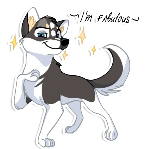 husky husky, chien husky, personnage de rauque, dessin animé, dessin animé sibérien husky