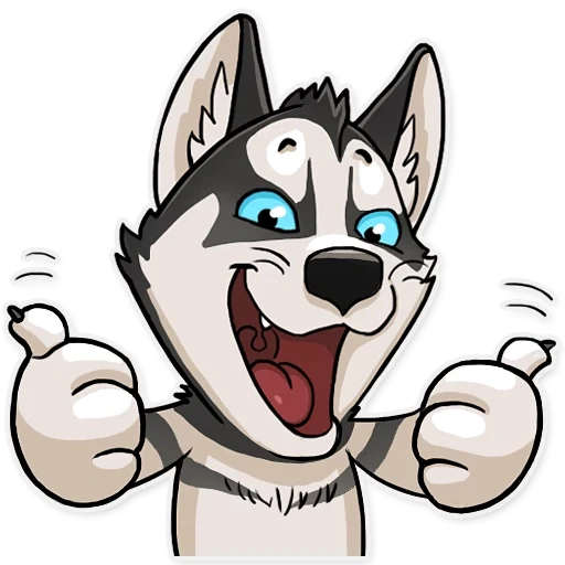 husky, husky e, husky furri, cartoon husky, cartoon husky