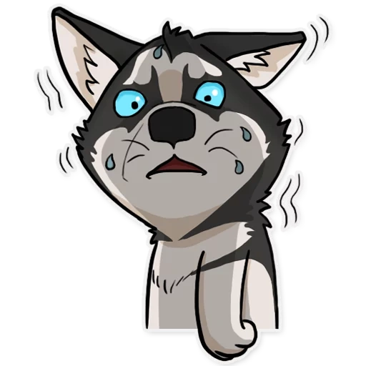 husky, husky furri, cartoon husky, cartoon husky