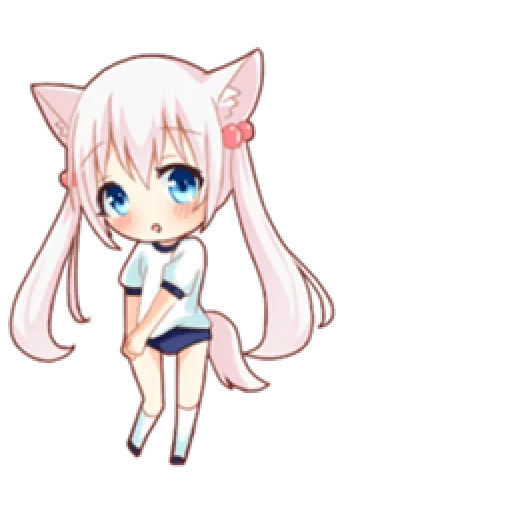 chibi, nekopara, complejo, arte de anime, personajes de anime