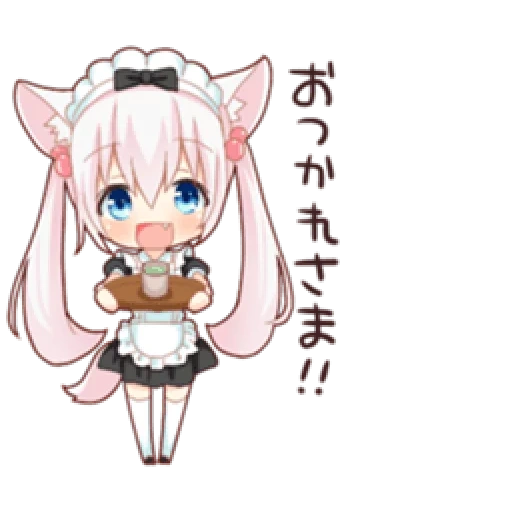 nekopara, cannes kobayashi, anime is a single, vanilla is a single one, lovely anime drawings