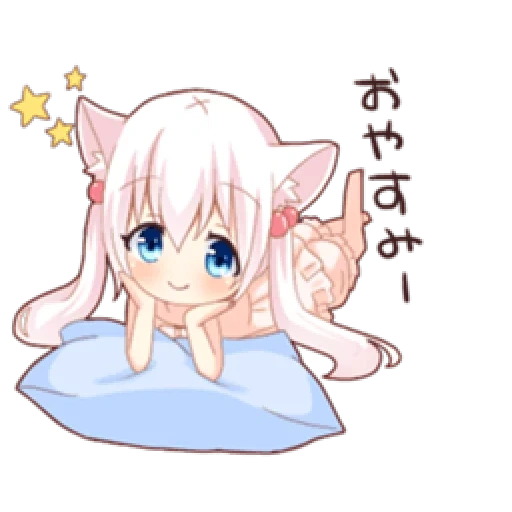 anime neko, anime carino, anime nyashki, anime girl, muovi i fumetti carini