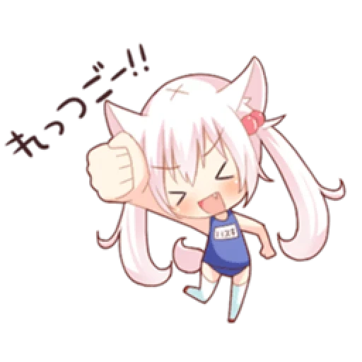 chibi, nekopara, chokola chibi, cute drawings of chibi, anime chibi calm down