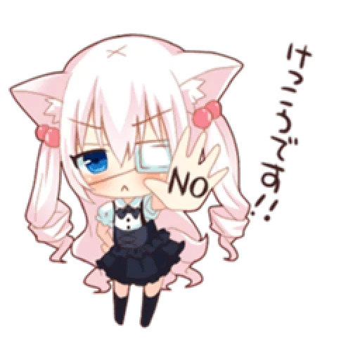 no chibi, kawai anime, anime cute, chibi is nobody kun, anime cats chibi