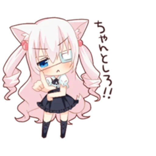 chibi, nekopara, personagens chibi, personagens de anime, anime desenhos fofos