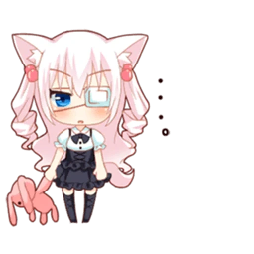 chibi uchiko, anime neko, chibi est mignon, animation kawawai, uchiko kun chibi