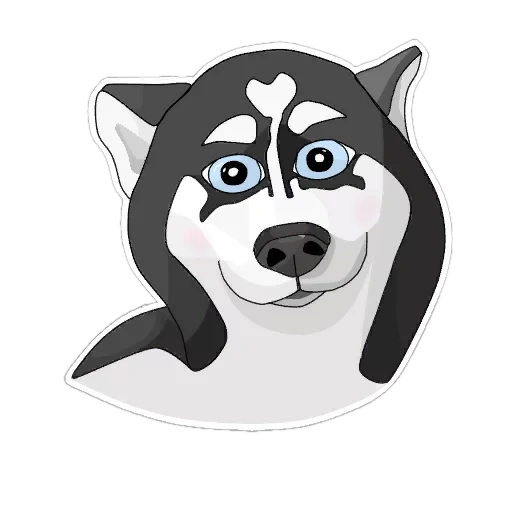 husky, husky icon, surprised husky, shy husky, sad husky carts