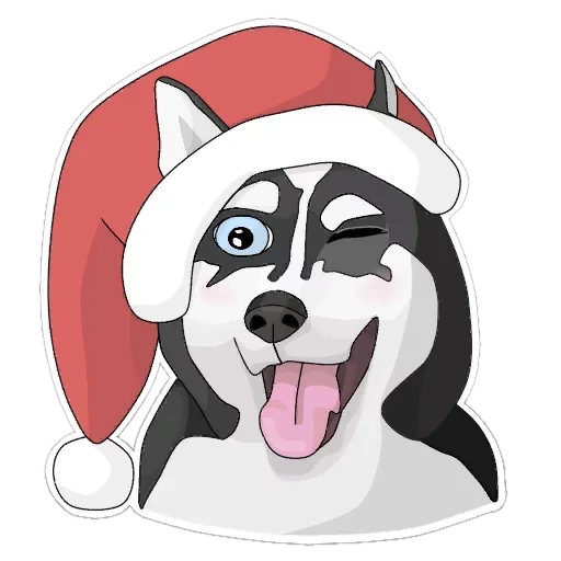 caricatura de husky, husky sorprendido, husky instagram, husky tímido, tristes carros roncillosos