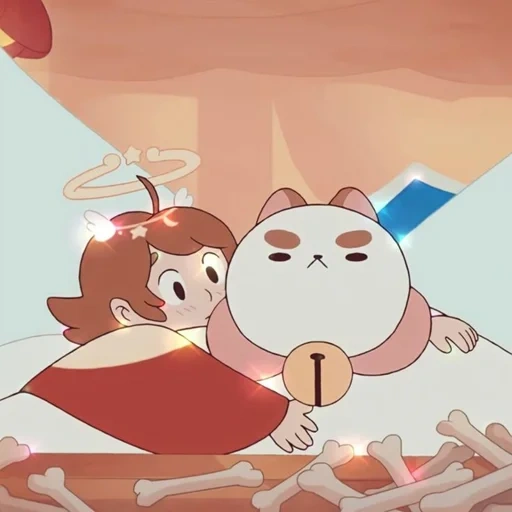 animation, puppycat, cartoon cute, pii pappiket, bee and puppycat