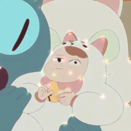 animation, puppycat, bipapikate, a cute cartoon, bee and puppycat