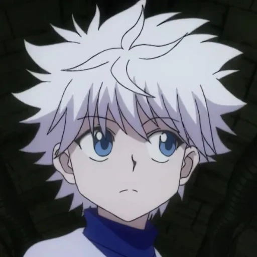 killoi, jojo, anime de killoi zoldik, cazador cazador killuo, killoi zoldik sonríe