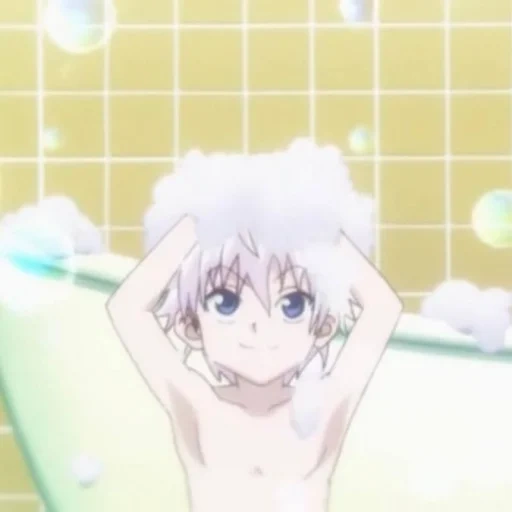 animation, kilois, ghosn kilois bathroom, anime hunter x hunter