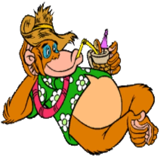magilla artist, figura do macaco, louis miracles of vihi, cartoon donky kong, cartoon gorila engraçado