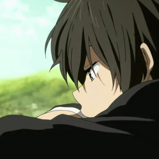 anime boy, anime boy, sad animation, cartoon character, ojiangchun