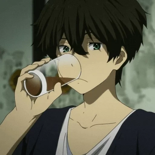 bild, kun anime, eren anime, geeigneter anime, khotaro oreki anime kaffee