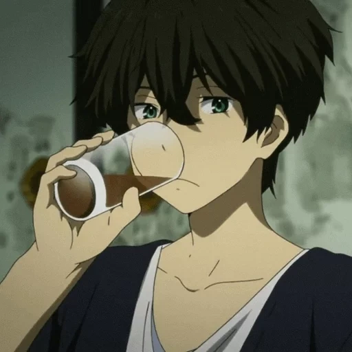 imagen, anime kun, anime eren, anime adecuado, khotaro oreki café de anime