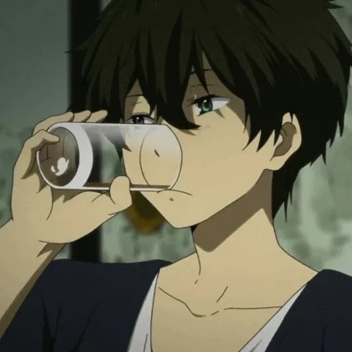 anime, bild, anime ideen, anime charaktere, khotaro oreki anime kaffee