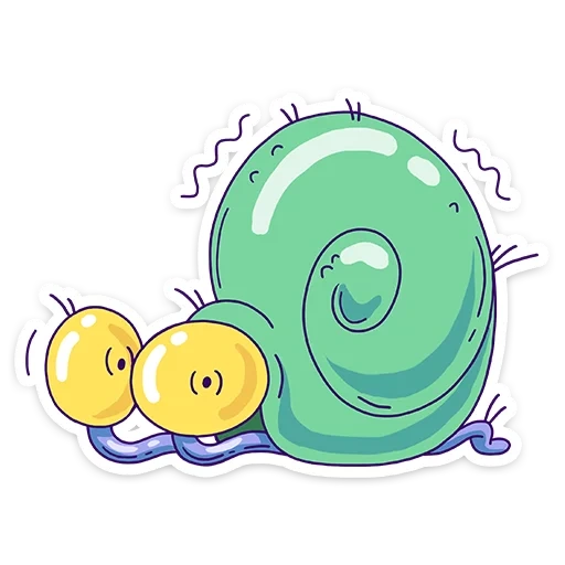 highper d'escargot, escargot de dessin animé, cartoon escargots, illustration d'escargot, running snail cartoon