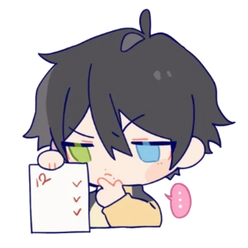figure, chibi anime, anime mignon, hypnosis mic, personnages d'anime