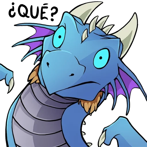dragón, dragón, dragón, dragón chibi, dragón azul