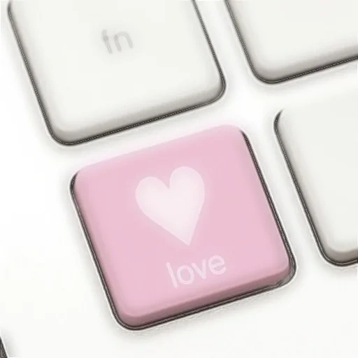 cute, кнопка, клавиатура, розовые сердца, клавиатура love is love