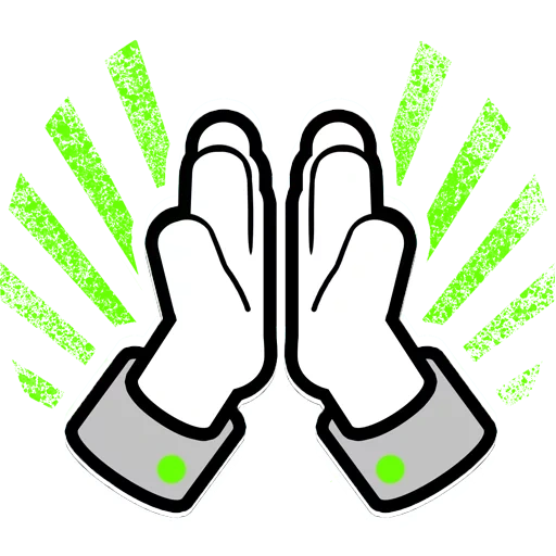 glove, a finger without a background, a sign with a white background, thumb, icon protective gloves