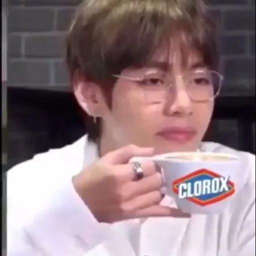 bcm memes, kim ta hyun, bangtan boys, taehyun drinks tea, bcts taehen memes