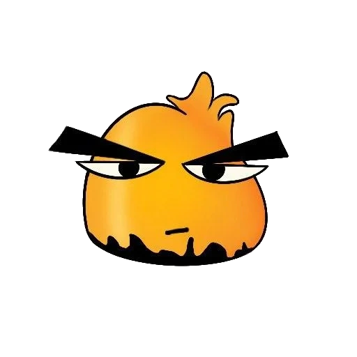 burbuja de pájaro enojado, naranja pájaro enojado, angry bird naranja