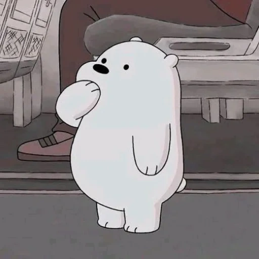 cizgimoodum, the bear is cute, bear aesthetics, the whole truth about bears, we bare bears ice bear