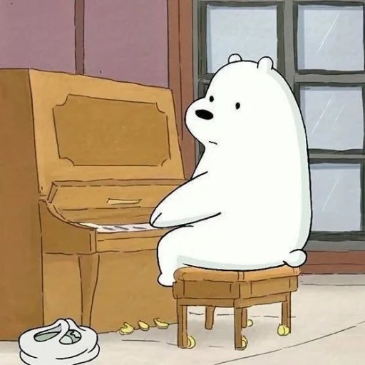 anime, steam, we bare bears юри, вся правда о медведях, ice bear we bare bears