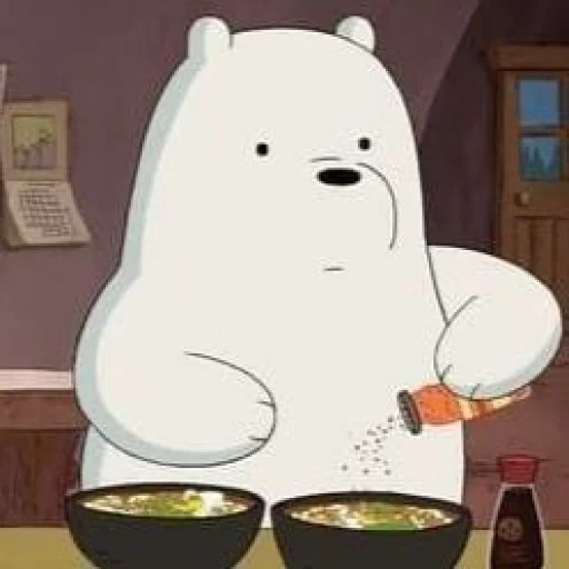 oct, polar bear, the whole truth about bears, cartoon we bare bears, white all the truth about bears