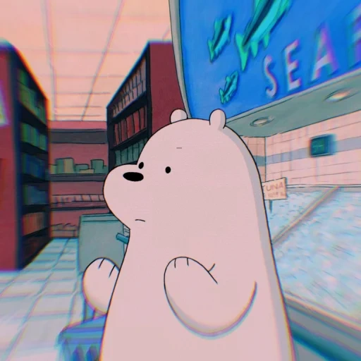 polar bear, the whole truth about bears, we naked bear aesthetics, ice bear we bare bears, korean cartoon bear