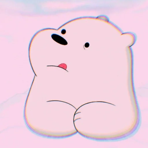 urso fofo, urso branco, urso polar de urso nu we, toda a verdade do urso é branca, cartoon branco toda a verdade do urso