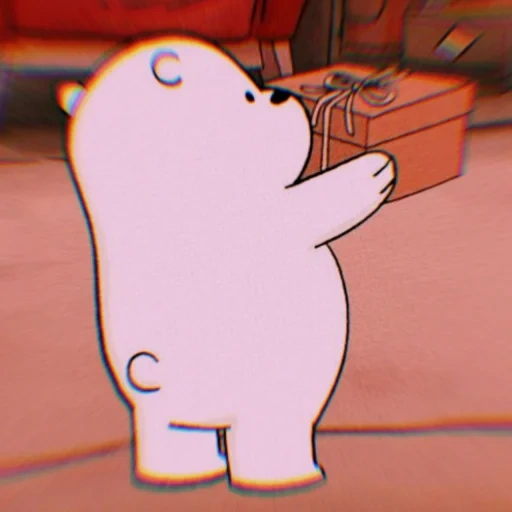 toys, bare bears, we bare bears ice bear, naked bear aesthetic white, the whole truth of bear white