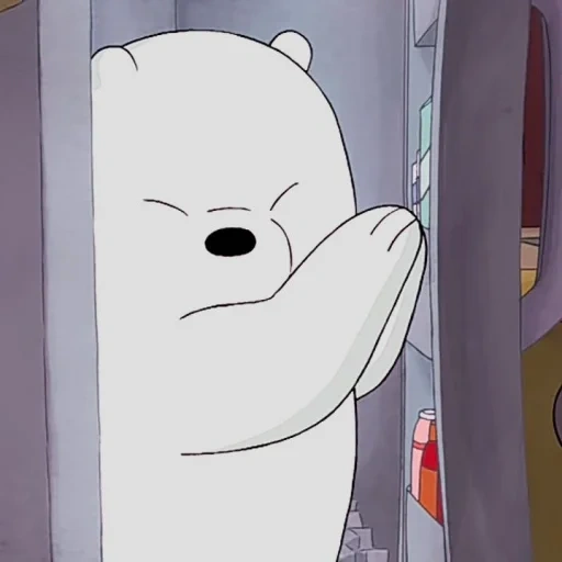 sebuah mainan, beruang itu lucu, seluruh kebenaran tentang beruang, putih semua kebenaran tentang beruang, ice bear we bare bears mengangkat cakar