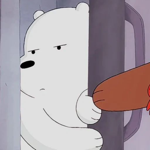the bear is cute, the whole truth about bears, white bear cartoon, white all the truth about bears, we bare bears white bear