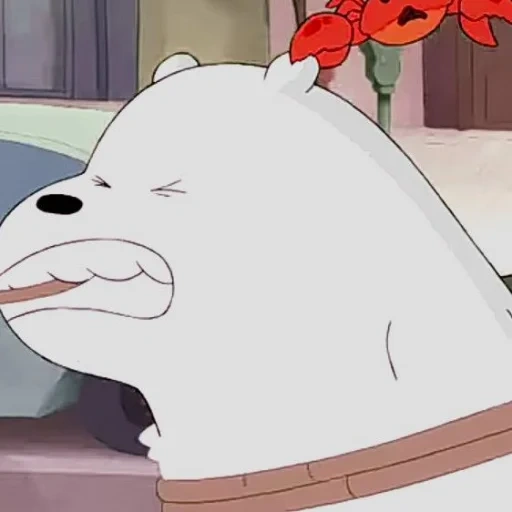 the whole truth about bears, white bear cartoon, bare bears aesthetics of white, we bare bears white bear, white bear is the whole truth about bears