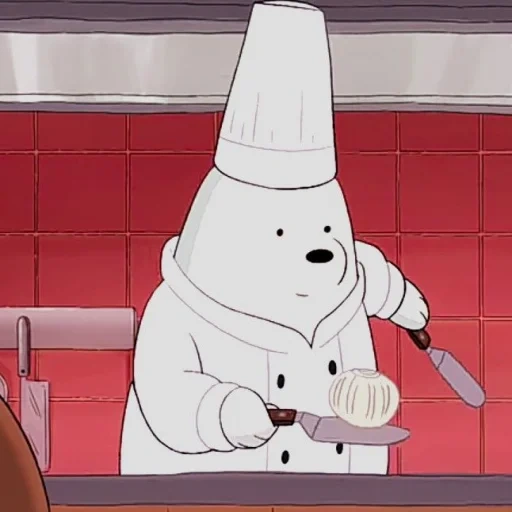 bare bears, we bare bears ice bear, we are ordinary bears white cook, we are ordinary bears white with an ax, we are preparing ordinary bears white