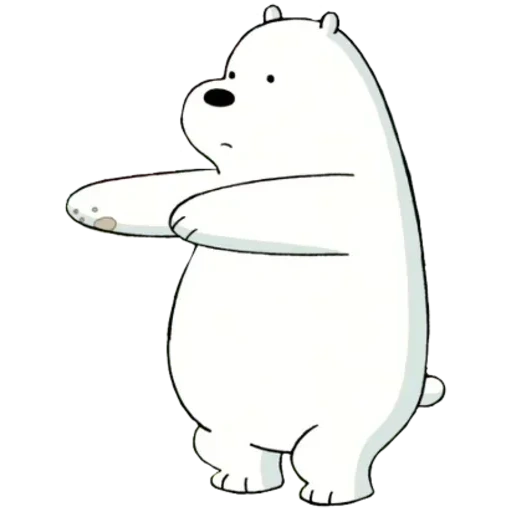 der eisbär, die ganze wahrheit über den bären, white bear sketch, die ganze wahrheit des bären weiß