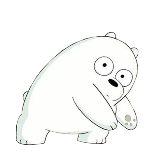 oso polar, somos osos desnudos blancos, caricatura de oso blanco, osos desnudos oso blanco, toda la verdad sobre las cuentas es blanca